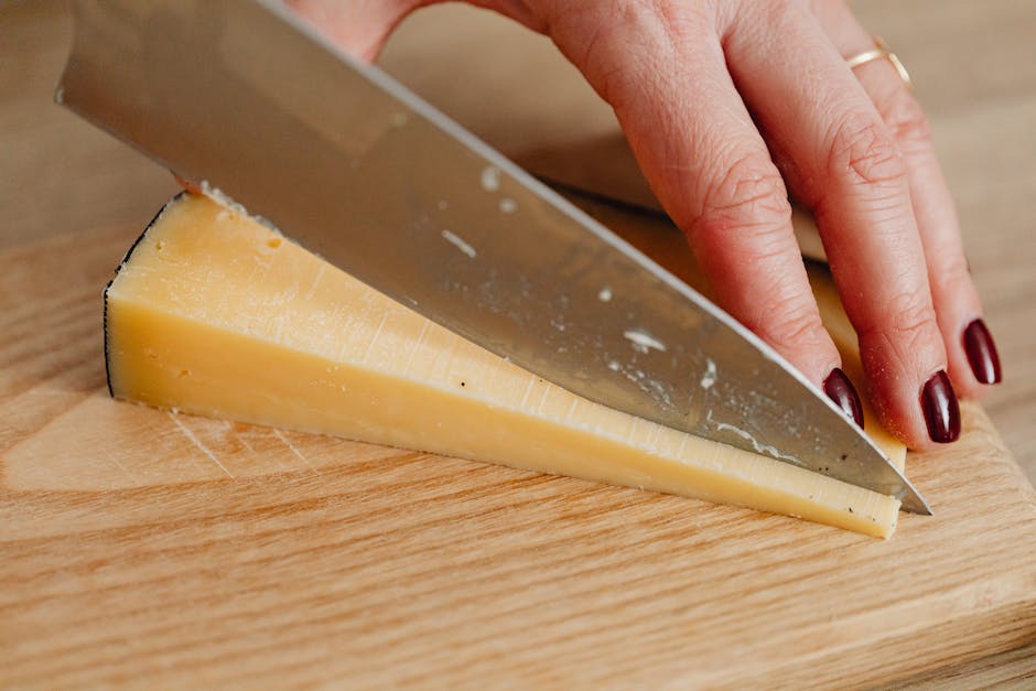 Gewicht einer Scheibe Käse